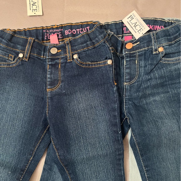Girls Blue Jeans, light and dark wash, Size 3T - Picture 2 of 7